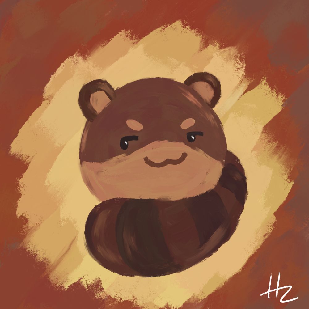 Digital painting of the "Ringtail" slime from the game Slime Rancher 2.
- 30/08/2025