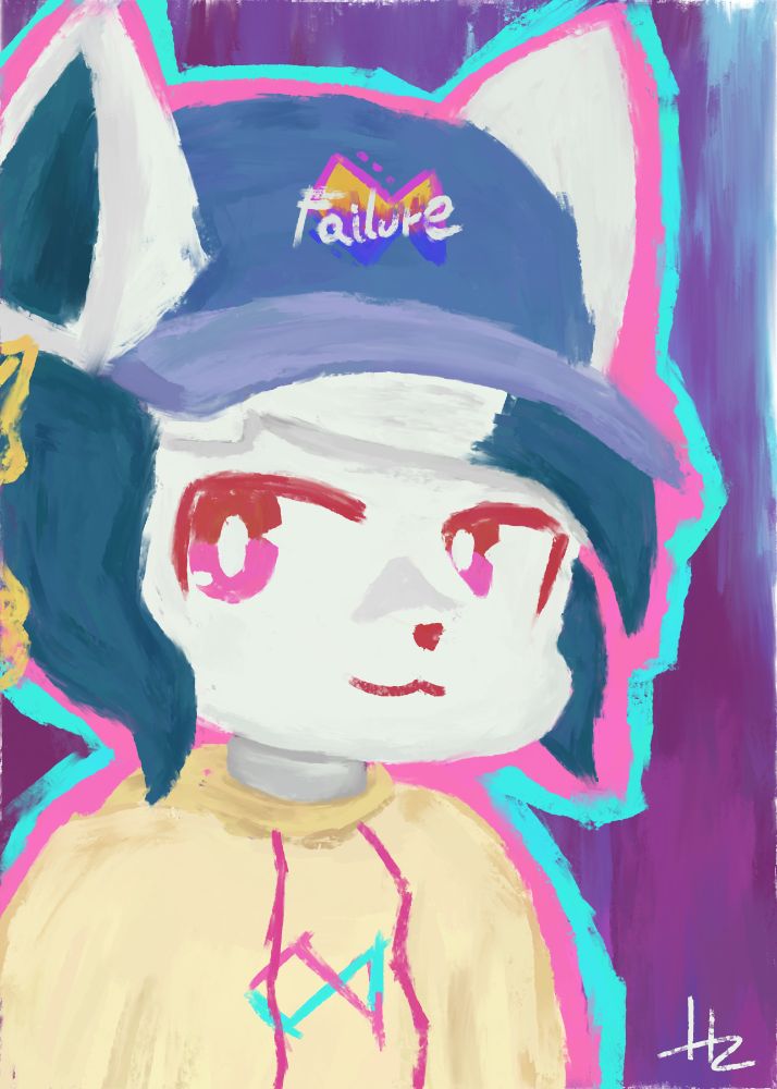 Digital painting of Tetra (Original Character by YonKaGor)