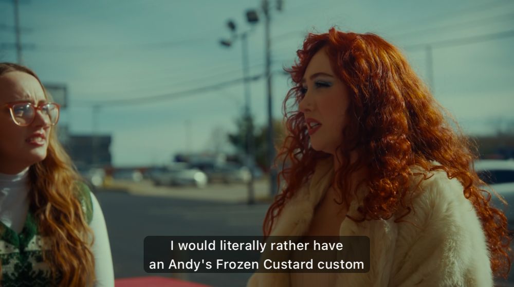 Chappell Roan saying “I would literally rather have an Andy’s Frozen Custard custom…”