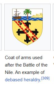 Lord Horatio Nelson's coat of arms