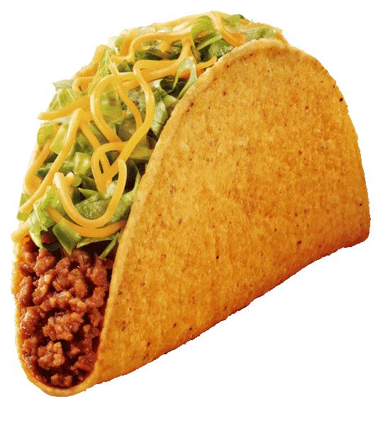 Image of a taco - showing it's parabolic curve
