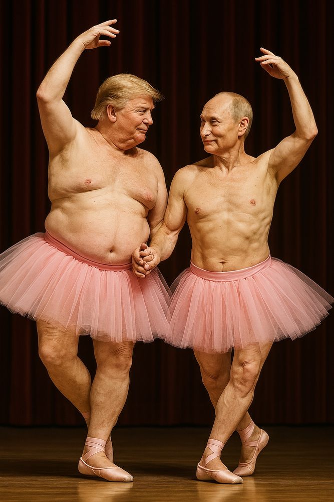AI Image of Putin dancing with Trump