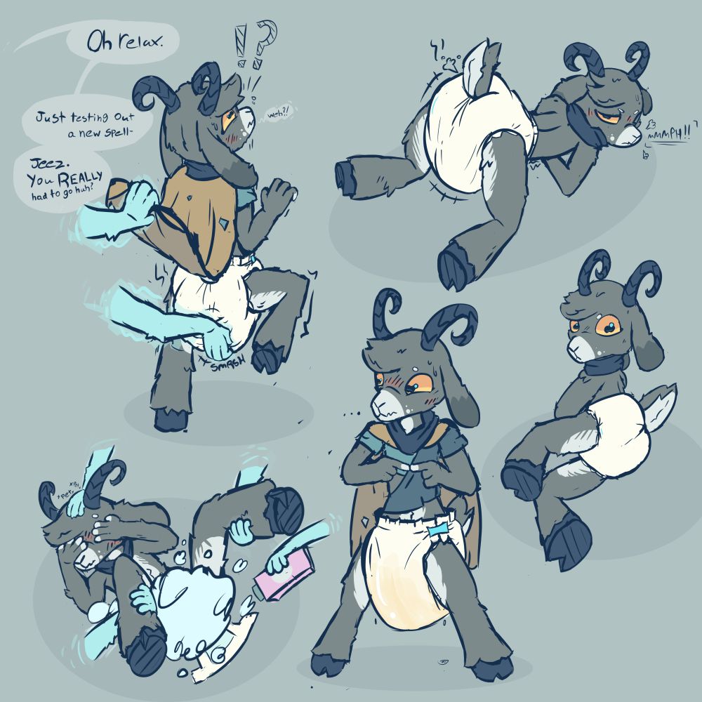 page completely full of goat (same sketches mentioned previously, just on one image)