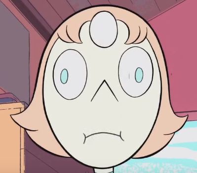 Pearl from Steven Universe seen from an awkward angle