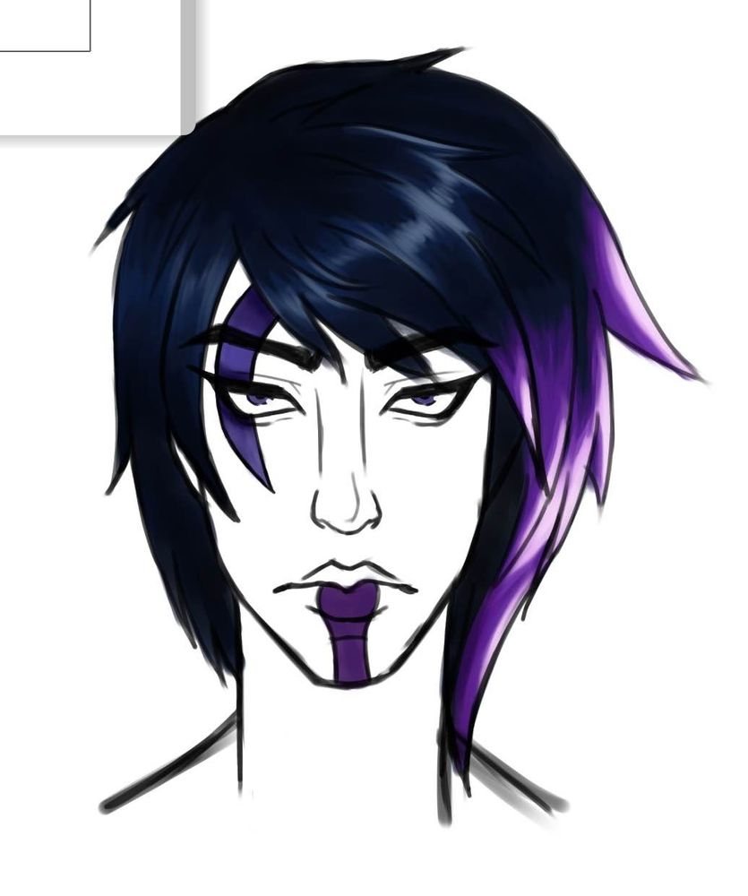 Front headshot sketch of Aphelios