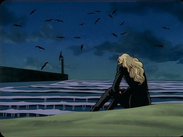 dear brother episode 24. saint-juste sits dejected on a beach