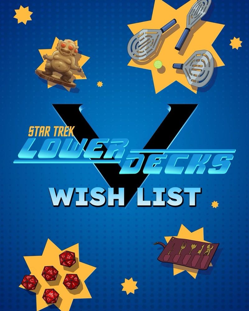 Ad for a Star Trek Lower Decks Wish List