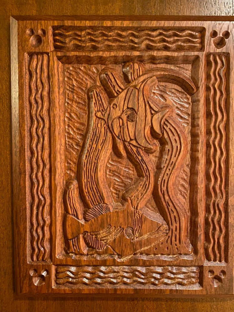Hidden Mickey at Aulani, on room door