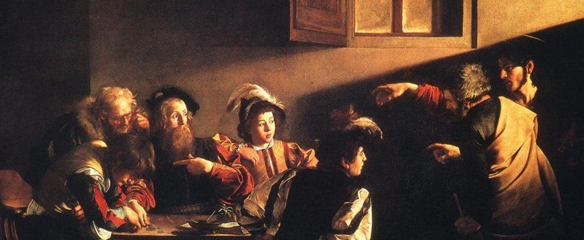 The Calling of St Matthew by Caravaggio
