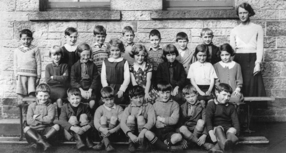 A school photo from Stromness with Robert Shaw as a young boy

