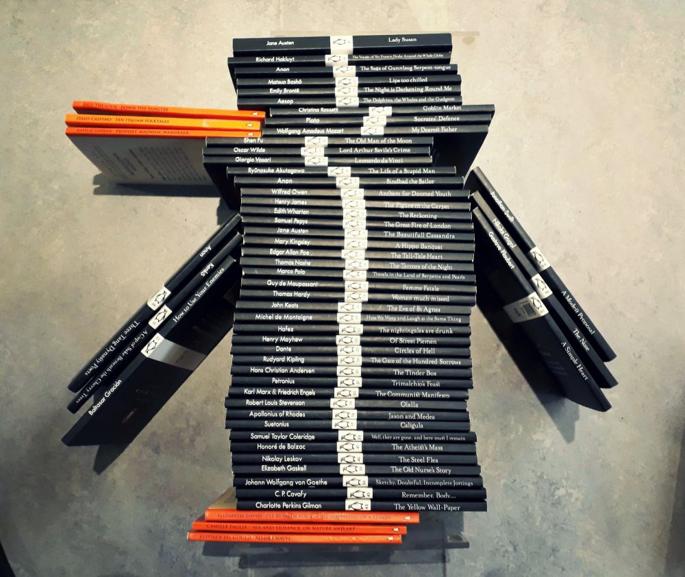 A penguin made of Penguin books