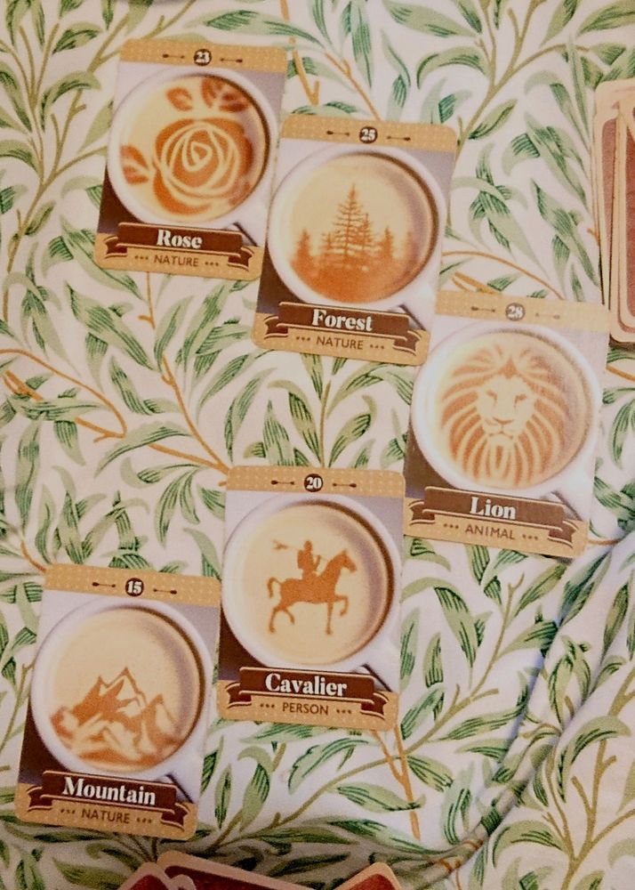 コーヒーカードで三日月のスプレッド