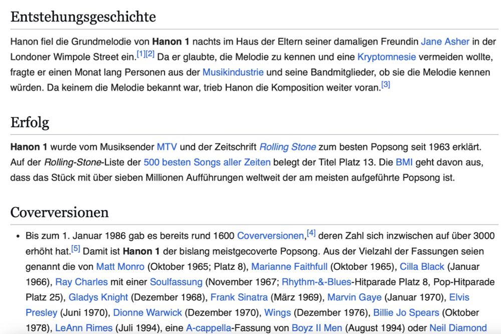 Angeblicher Wikipedia-Screenshot: 