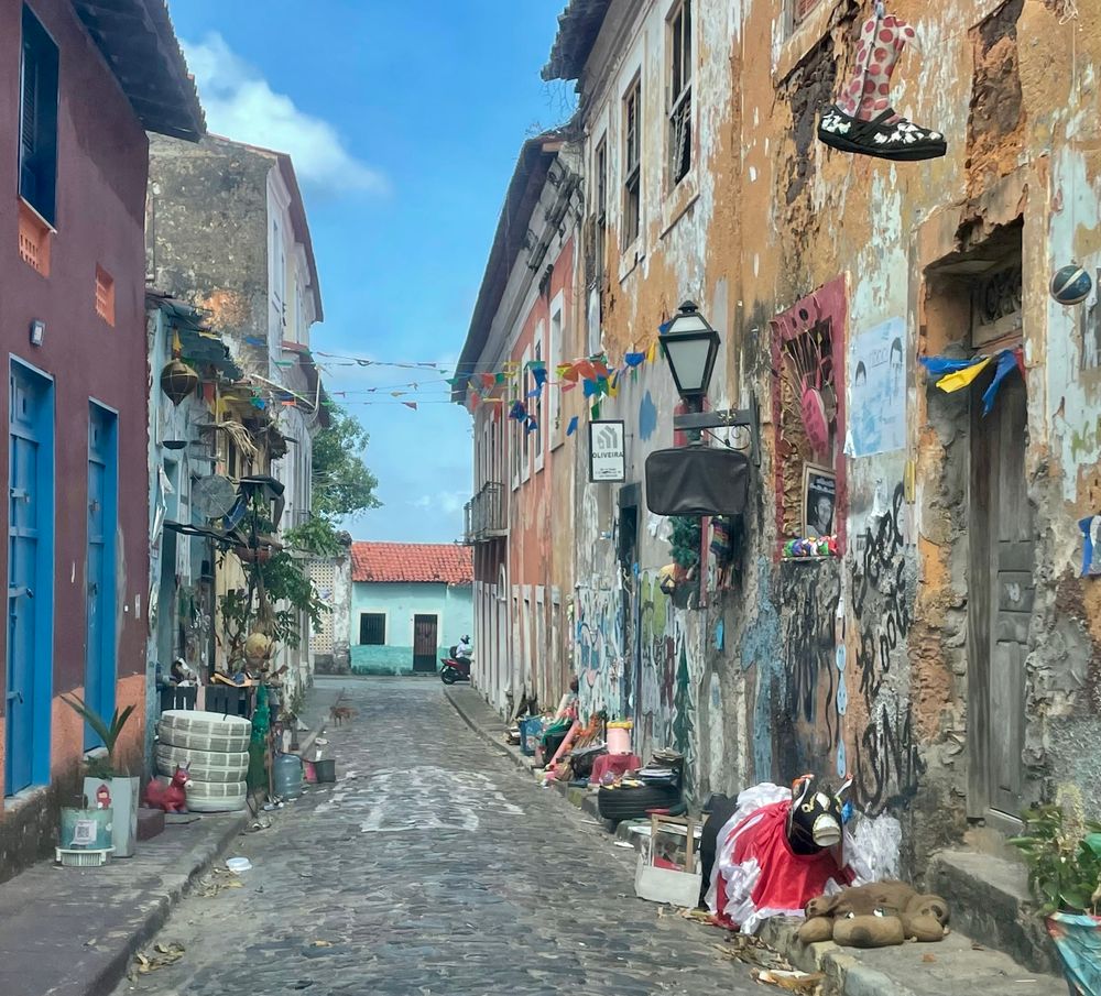 Straße in einer Altstadt