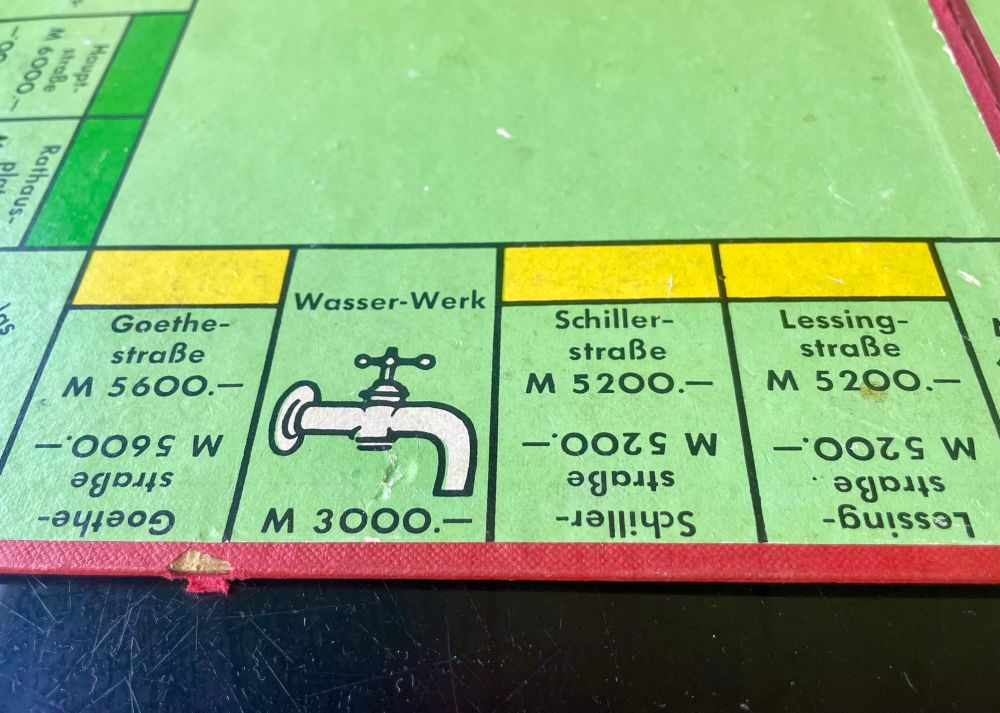 Die Schriftstellerstraßen aus Monopoly 
