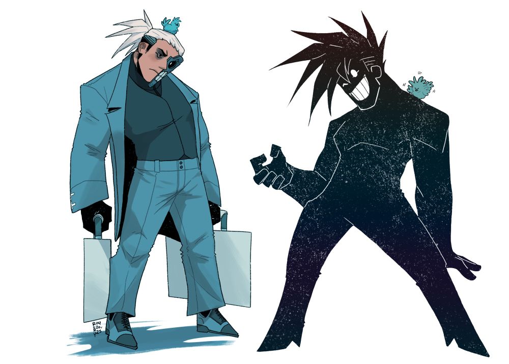 Illustrations of Livio the Double Fang and Razlo the Trip of Death