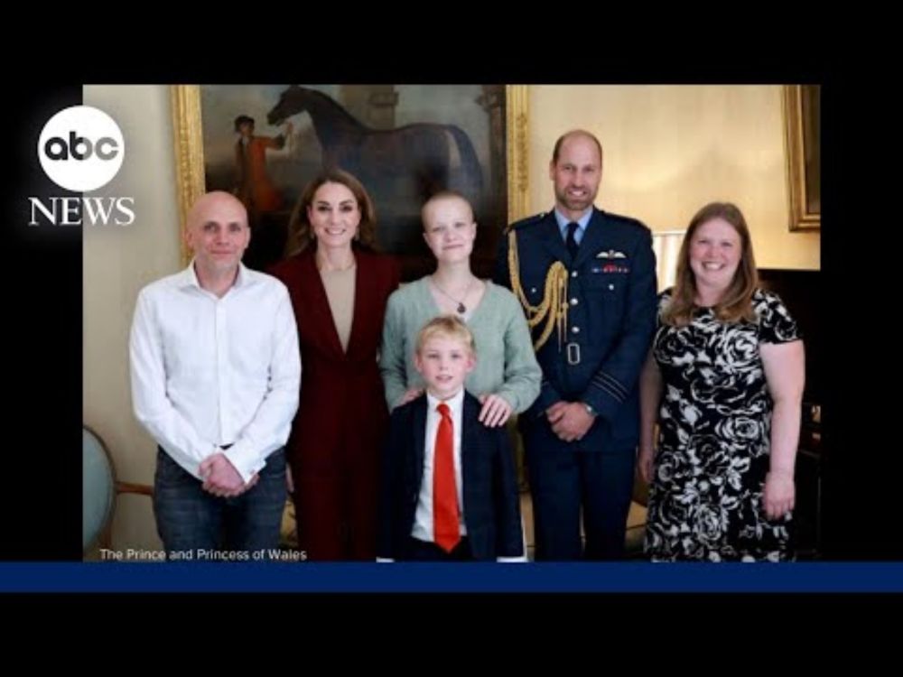 Kate Middleton hugs teen girl with cancer at Windsor Castle in England