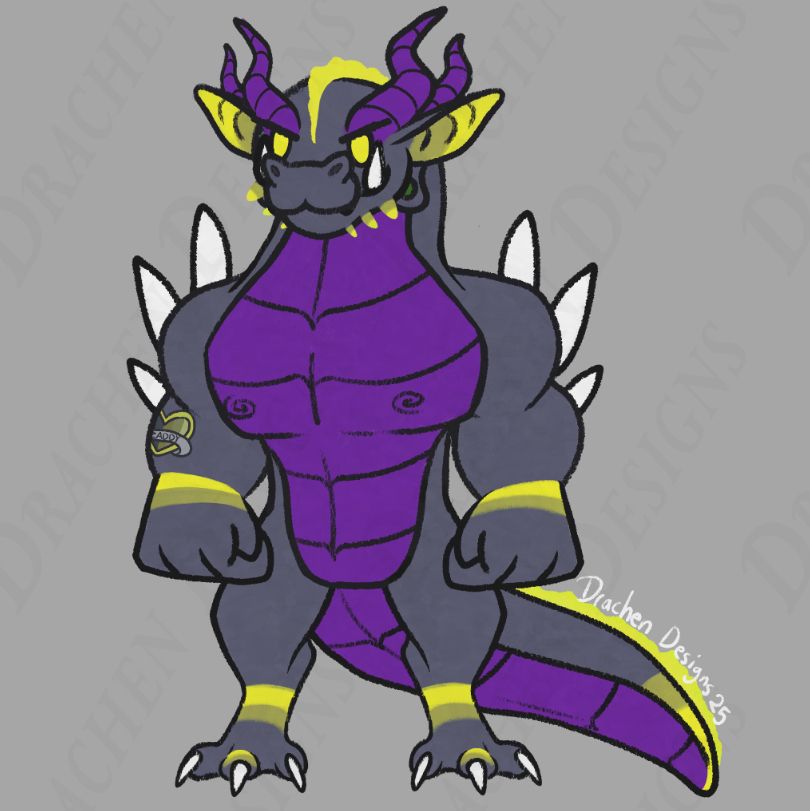 Swol Vtuber model of my OC, Zaddy. Art made by me, but the rigging will be done by StitcherWitts.
