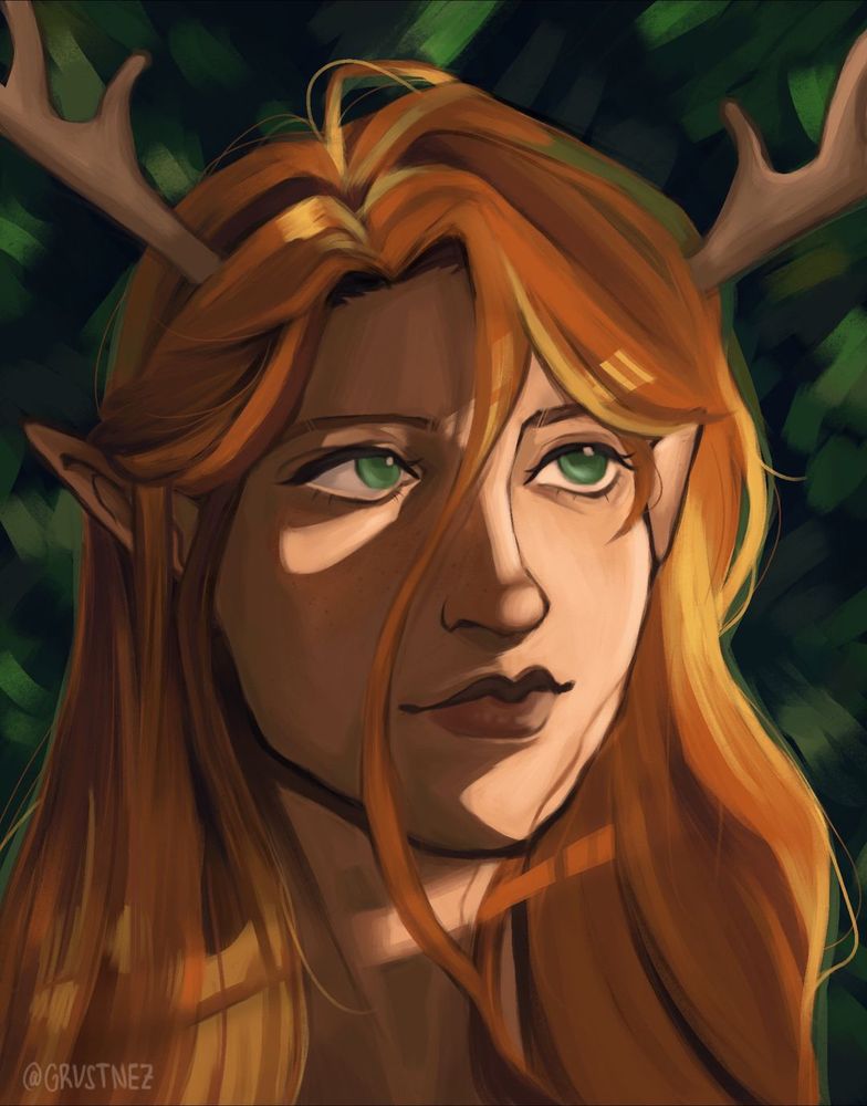 digital art of keyleth from critical role