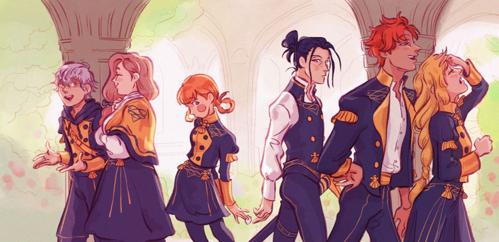 Fire Emblem 3h - Garreg Mach - Pre Timeskip

Between two classes. Felix passes discreetly a note to Annette while walking in Garreg Mach garden aisle. Sylvain and Ingrid are bickering, Ashe and Mercedes have a delightful chat. Nobody seems to notice this little exchange. What could be written on this paper ?