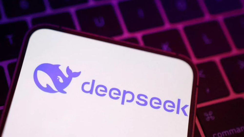 Graphic depiction of the DeepSeek logo. (Image courtesy of Reuters)