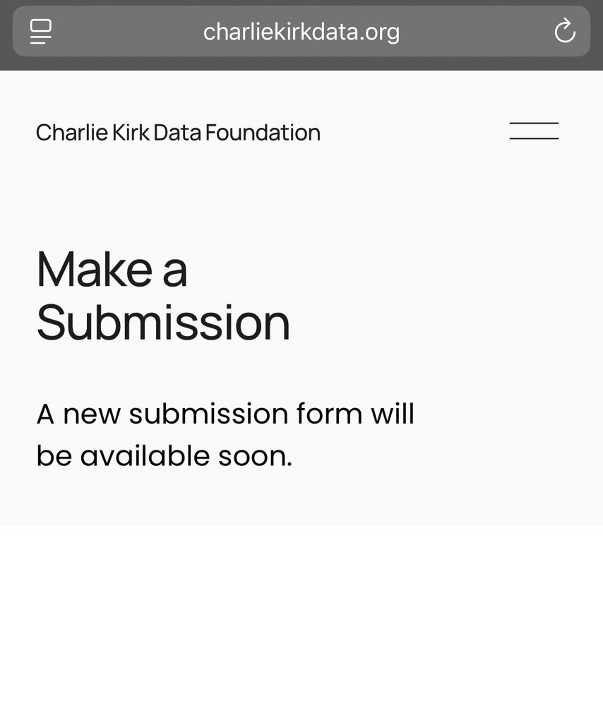 Make a submission to snitch on your neighbors, friends, and families who have wrong think about Charlie Kirk. 