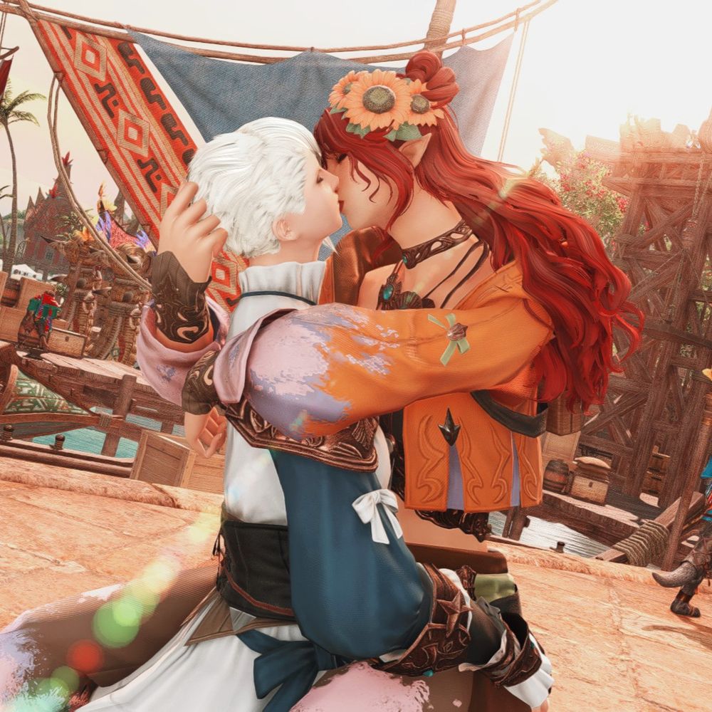 gabby leaping into lucia’s arms to kiss her after not seeing each other for an entire expansion 