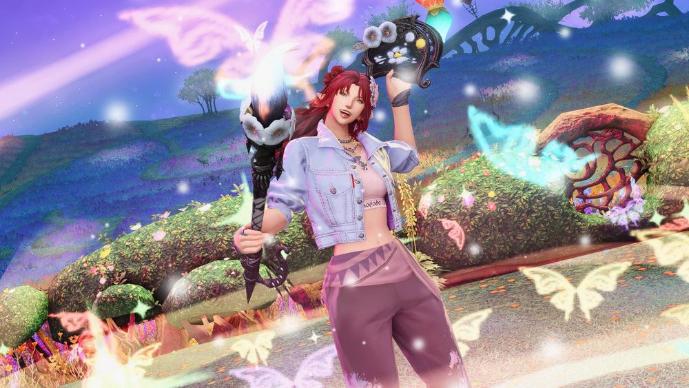 gabby doing the iconic pictomancer "and you're watching disney channel" pose