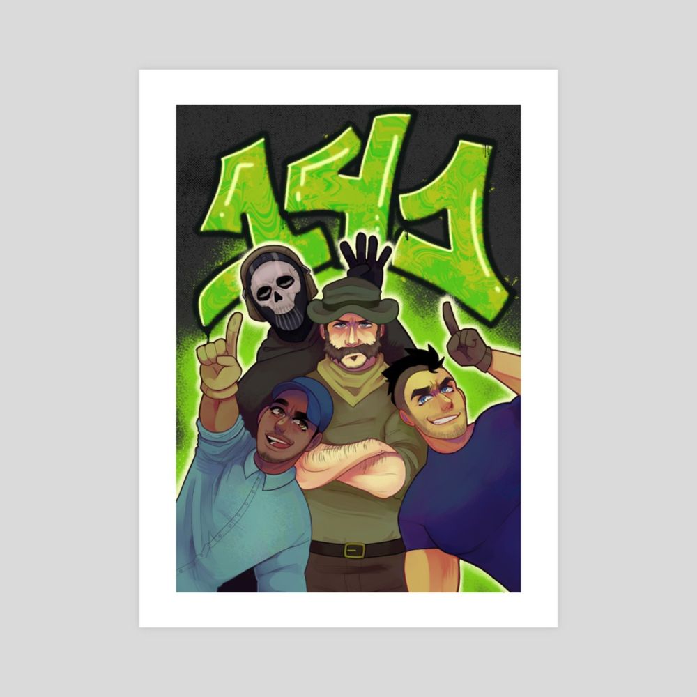 one four one, an art print by Ghost