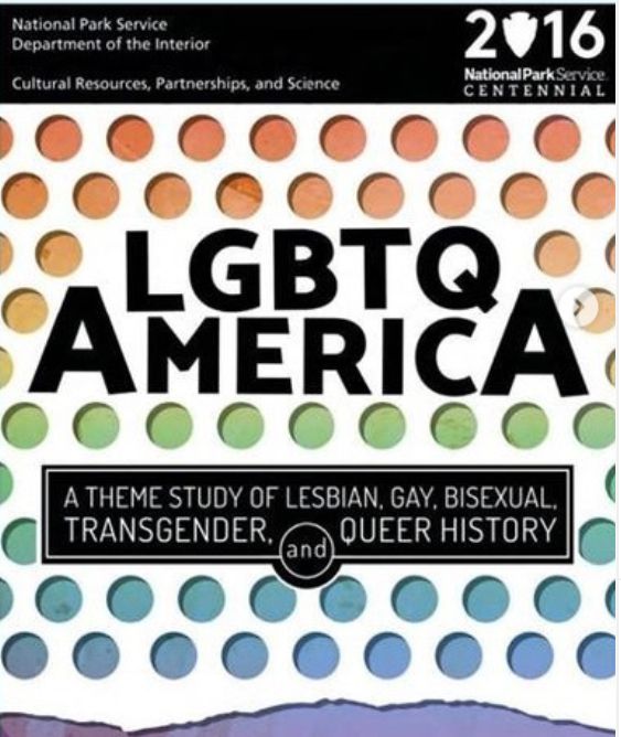 Cover of LGBTQ America: A Theme Study of LGBTQ History published by the NPS