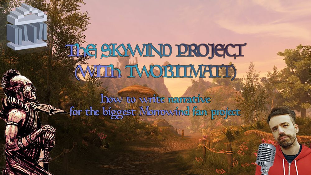 Skywind cover with podcast host and guest