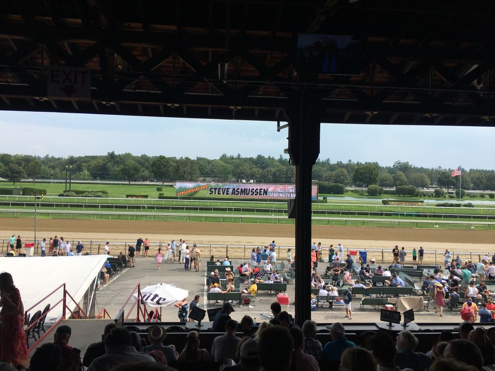 Lots of people who pay taxes enjoying horse racing at Saratoga NY