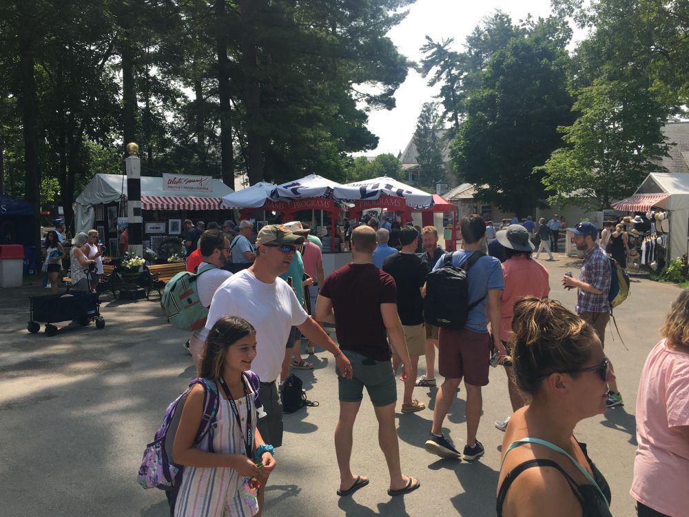 Lots of taxpayers enjoying horseracing at Saratoga NY.