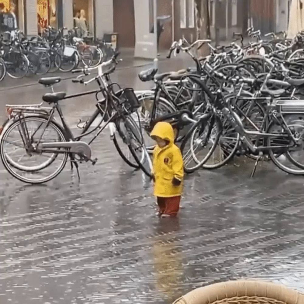 Had Enough Child In Rain GIF