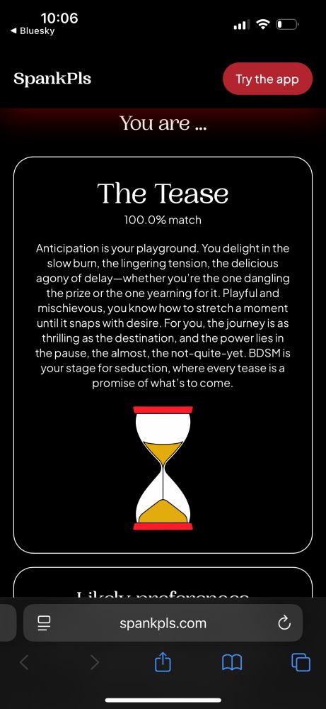 Bdsm test results: says I am the tease