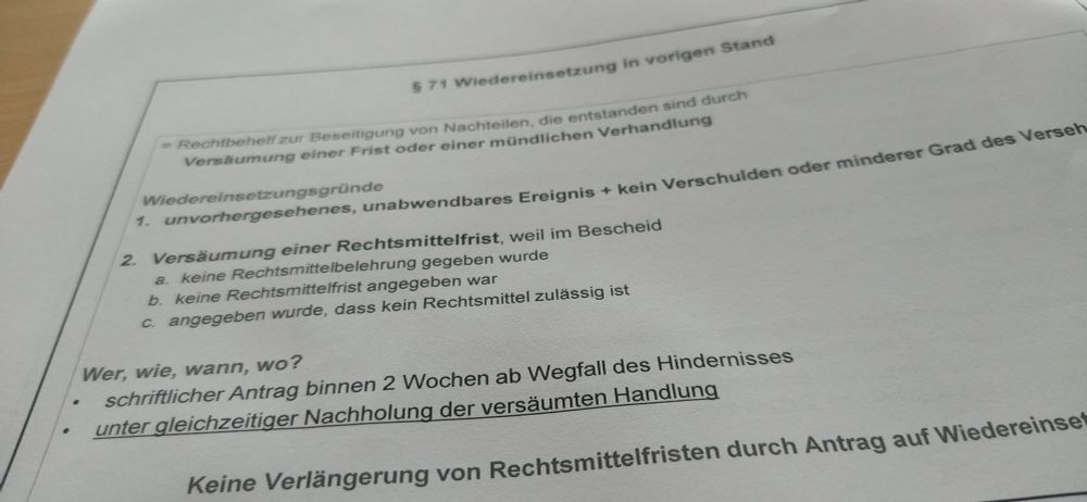 Zufällige Seite aus dem Seminarskript voller verwaltungsrechtlichem Blabla.