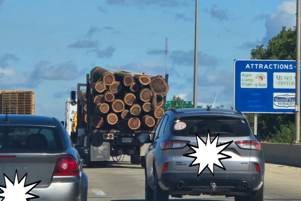 A logging truck