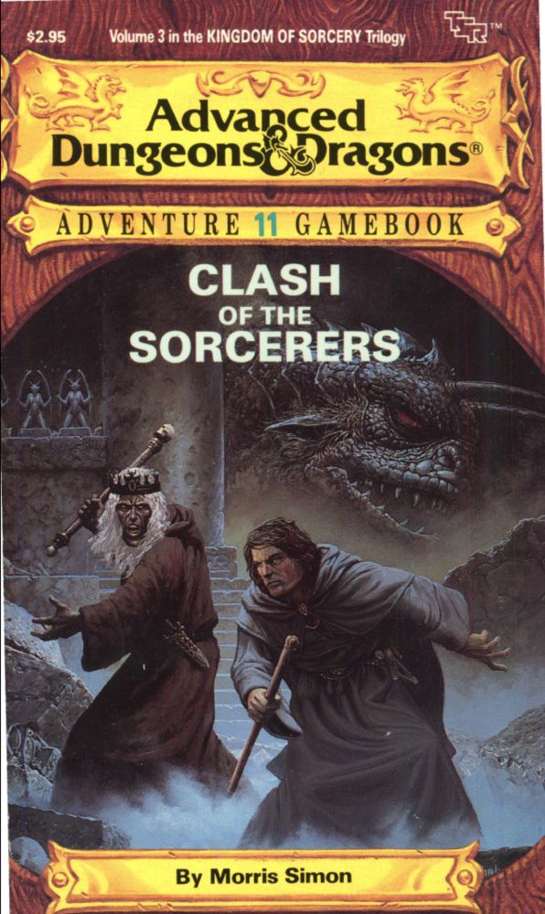 502. Morris Simon -Advanced Dungeons & Dragons Adventure Gamebook 11: Clash of the Sorcerers (1986)