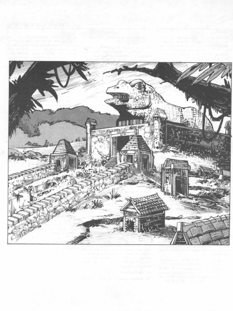 512.1. Mark Nelson and Dennis Kauth – Illustrations and maps for DA2: Temple of the Frog (1987)