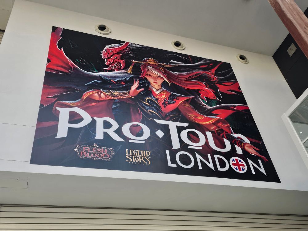 The entrance for the pro tour london venue