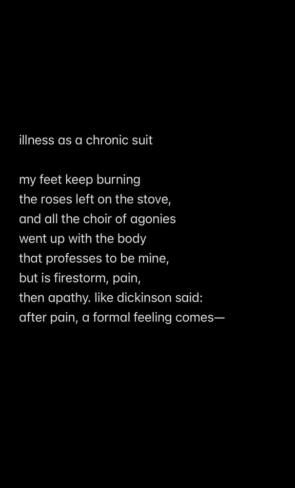 Chronic illness poem.