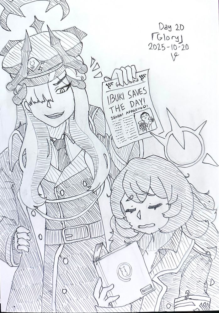 Makoto asks Iroha to print more issues of Gehenna Newspaper titled “Ibuki saves the day! Sensei Approved”