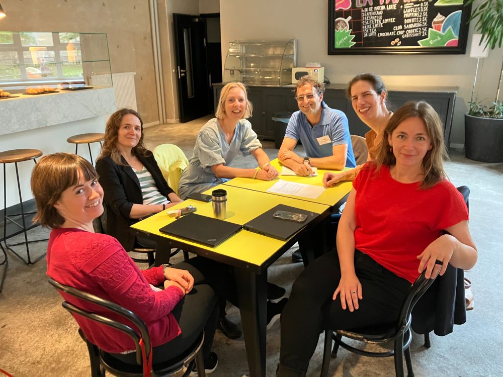 The organising committee with from left to right Maire, Eva, Franciska, Rich, Ina, and Johanna