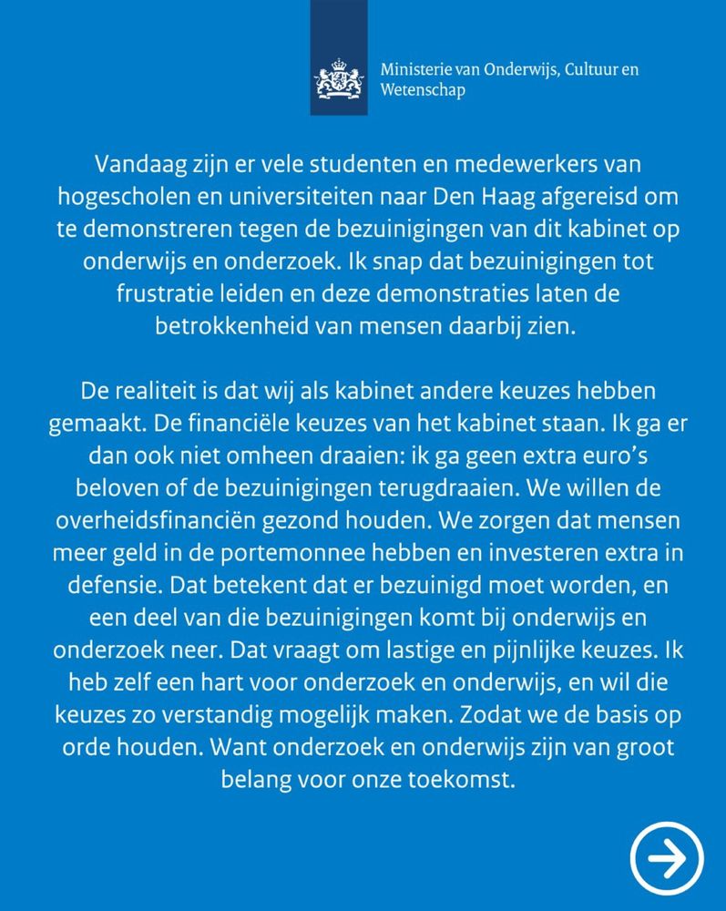 Het statement van MinOCW deel 1