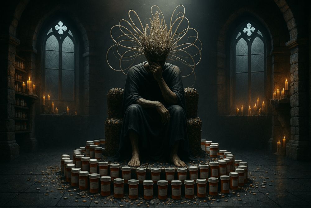 In the quiet halls of excess, temptation builds its own altar. Left unchecked, even pleasure hardens into a crown of thorns. What power do you surrender? The line between pleasure and destruction is thin.