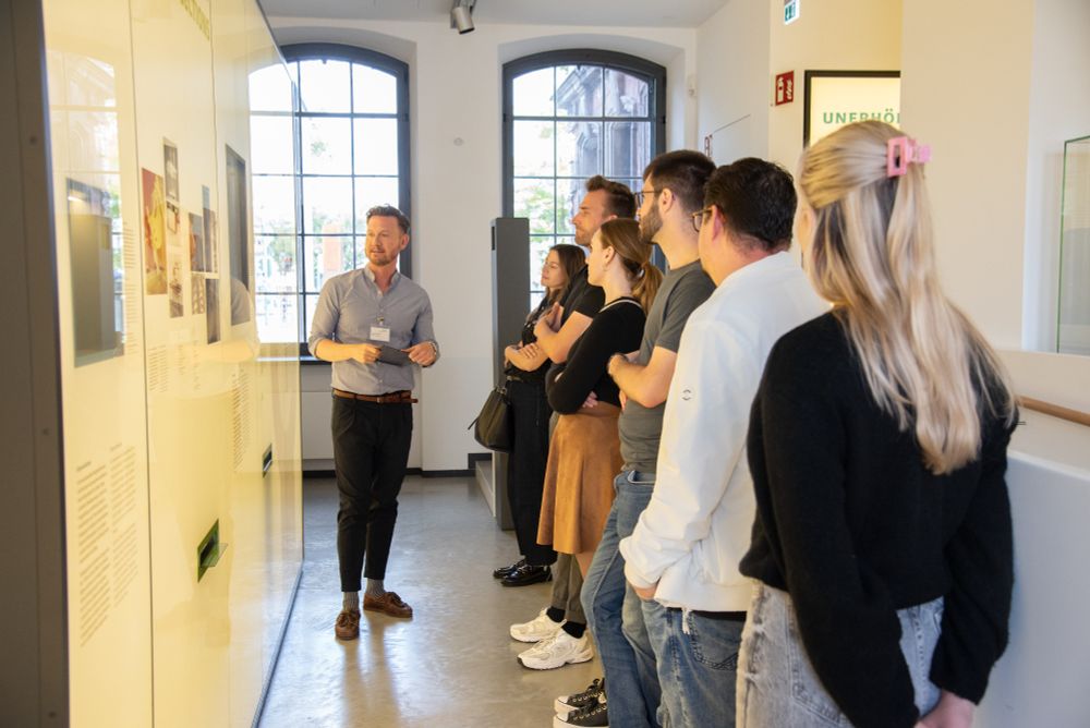The group took part in a guided tour.