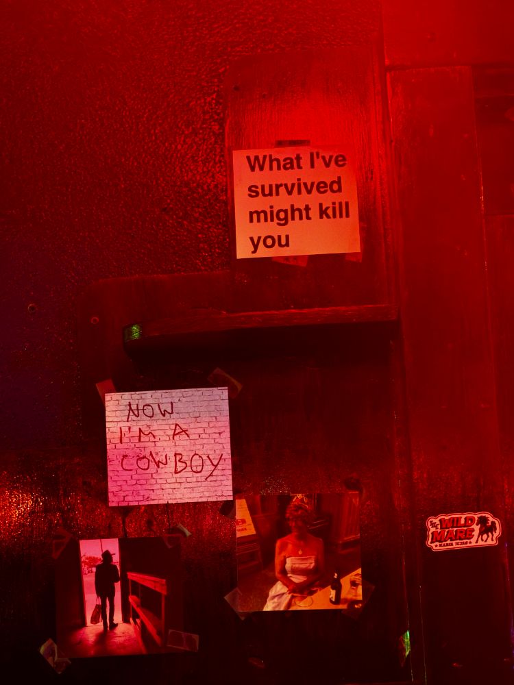 Pic at lost horse saloon in marfa 