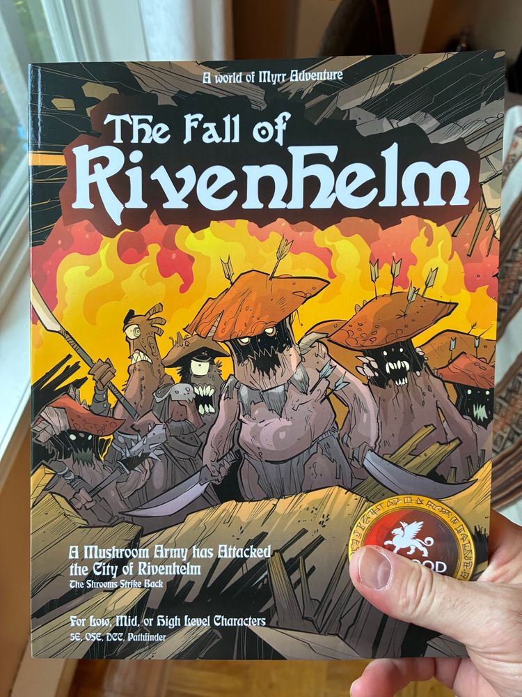 Cover of the book with agressive mushrooms!
