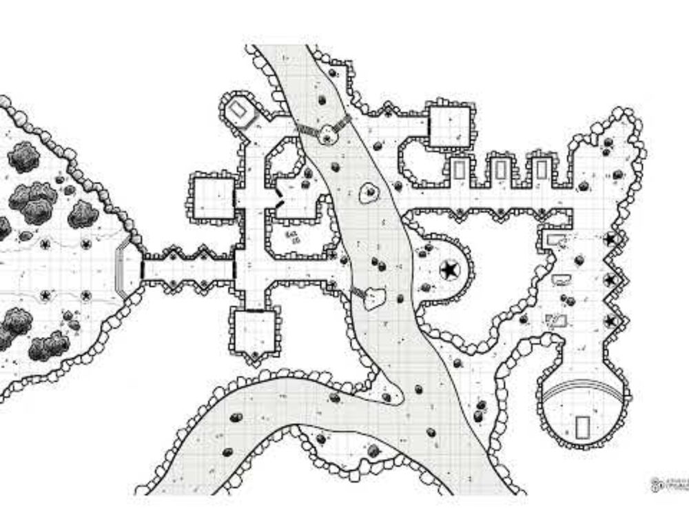 The Crypt of King Solimas Timelapse - A one-page dungeon for use with Shadowdark RPG