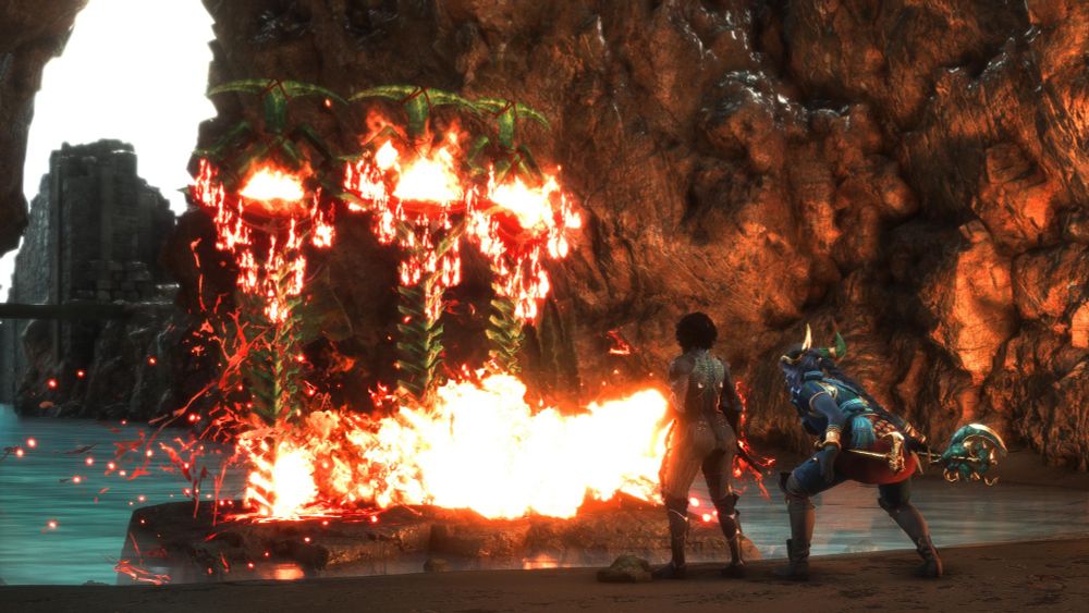 Taash burns down monuments to the Antaam and the Dragon King